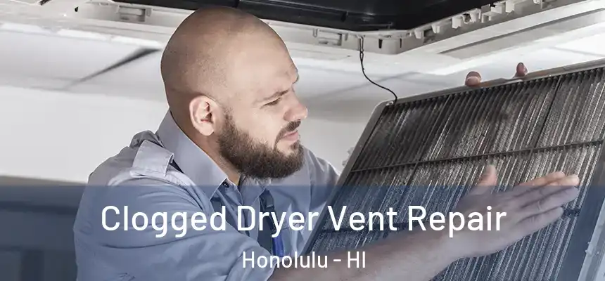  Clogged Dryer Vent Repair Honolulu - HI